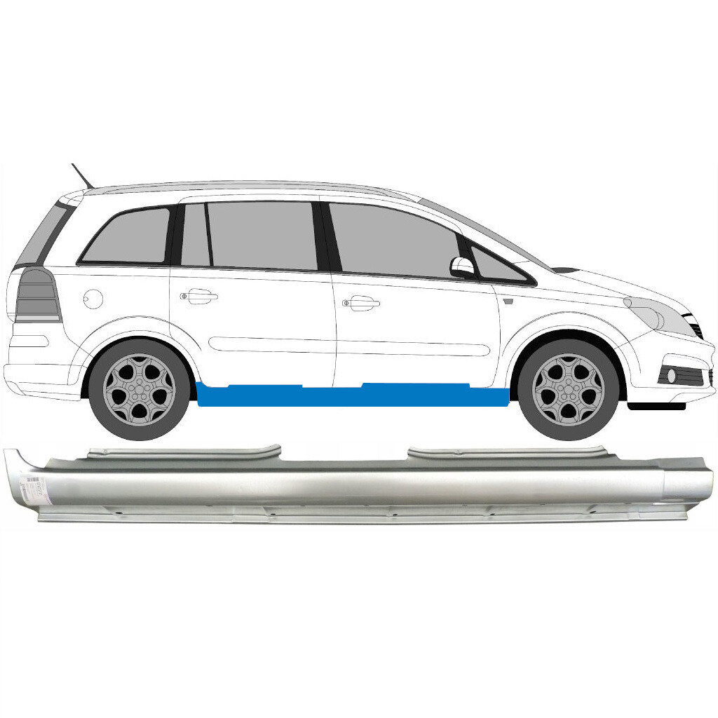 VAUXHALL OPEL ZAFIRA B 2005-2015 FULL SILL REPAIR PANEL ROCKER PANEL / RIGHT RH