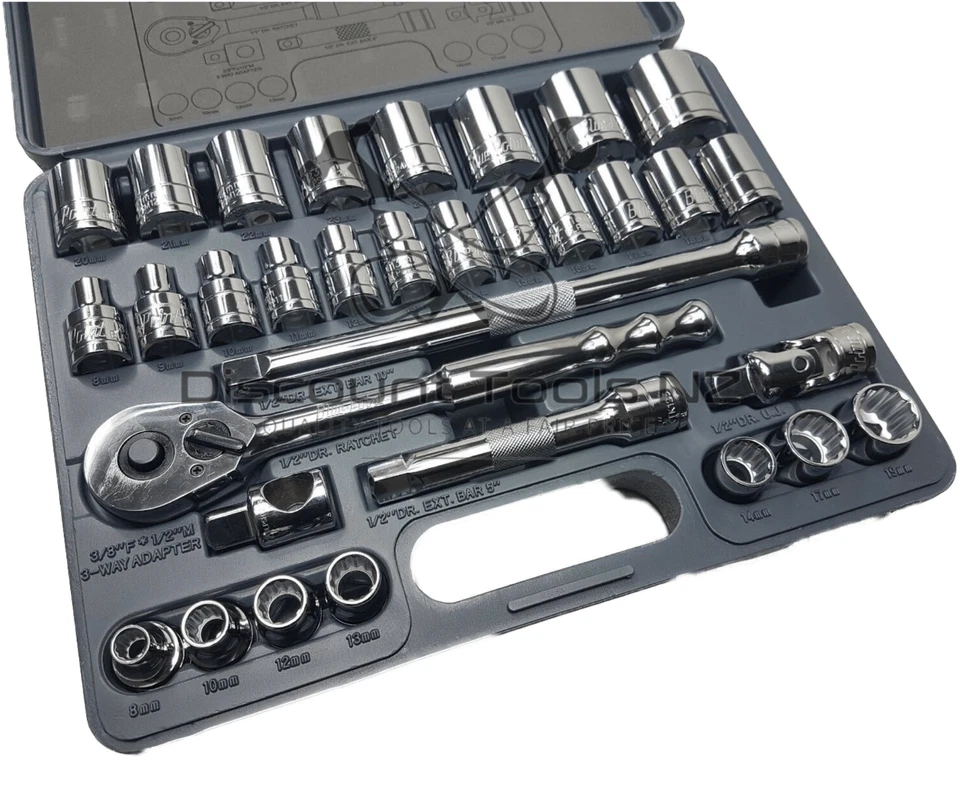 Blue Point 1/2" Mertic Socket Set BLPATSM1232