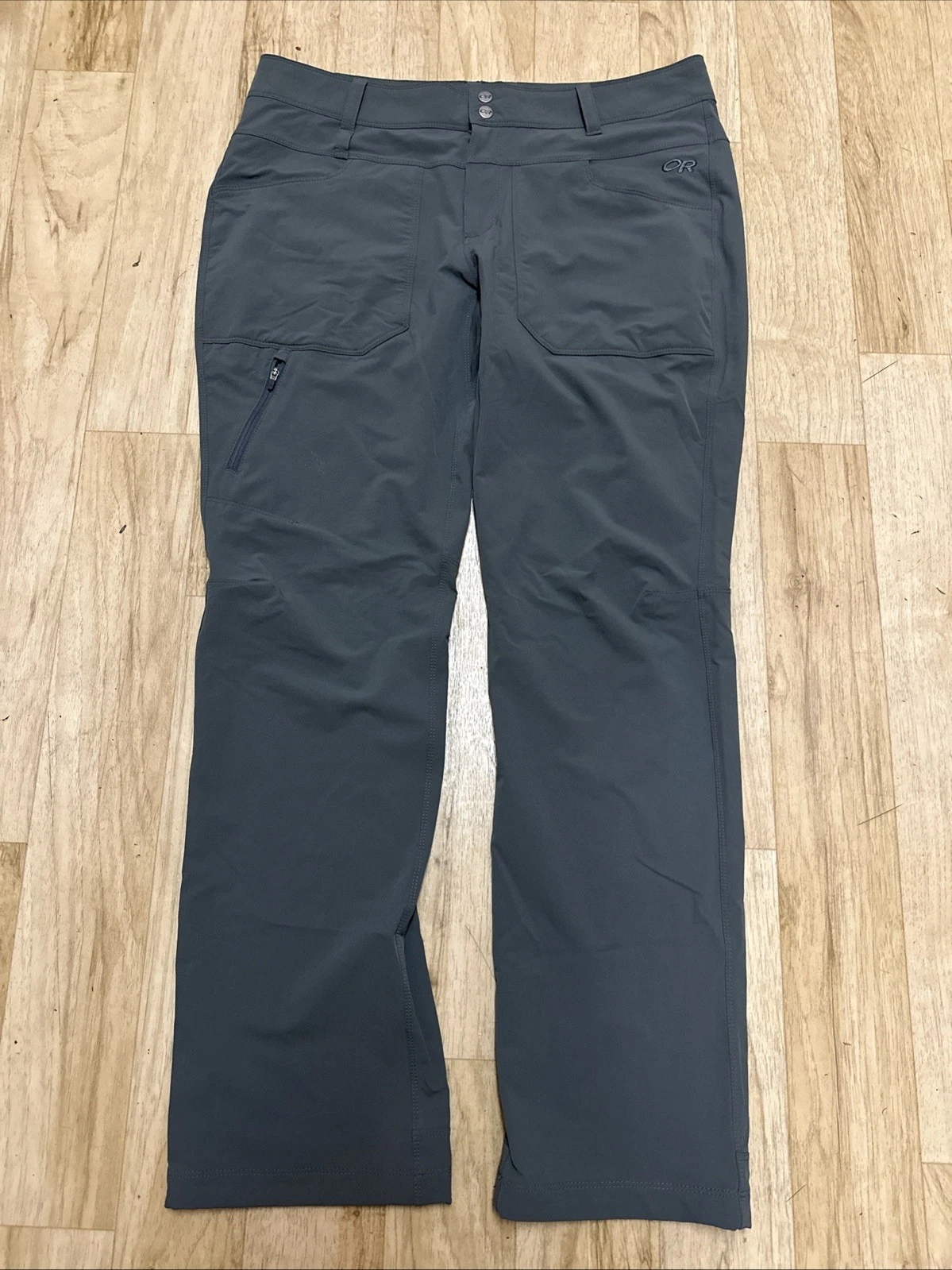 Outdoor Research Voodoo Pants Softshell Hiking Utility Gray Pant Women’s Size 12