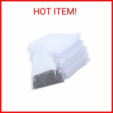 100PCS Small Mesh Bags Drawstring 3x4,Sheer Organza Bags Drawstring for Jewelry,