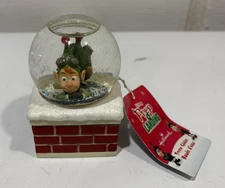 Disney Hallmark PREP & LANDING Snow Globe With Tags *IMPERFECTIONS READ*