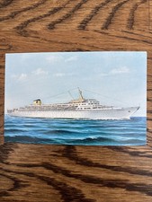 Vintage SS Oceanic Cruise Ship Postcard | Home Lines Ocean Liner