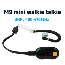 Portable Two Way Radio Mini Walkie Talkie UHF 400-470MHz 25 Channles Long Range