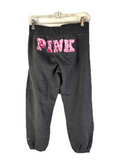 Vintage Y2K Victorias Secret PINK Spell Out Joggers Jogger Pants Womens Small