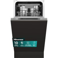 Hisense HV523C15UK Dishwasher Slimline 45cm 10 Place Black C