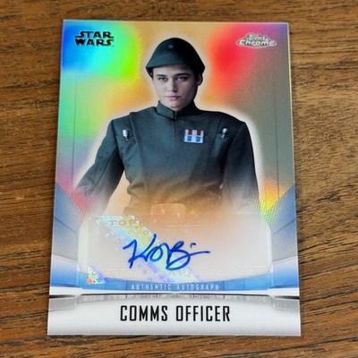 Katy O'Brian Comms Officer 2022 Topps Chrome Star Wars The Mandalorian AUTO A-KO