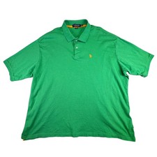 U.S. Polo Assn. Polo Shirt Men's 4XL Green Luxury Feel Short Sleeve Preppy B T