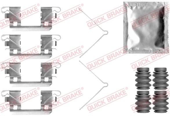 Quick Brake ZubehöRsatz Scheibenbremsbelag FüR Honda Jazz IV GK 1.3 Gk_ 1.5-image