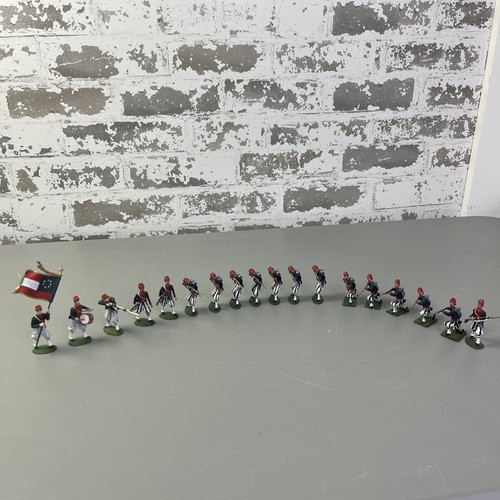 Lot of 18 Very Detailed Toy Lead Soldiers Unmarked Louisiana Tiger ...
