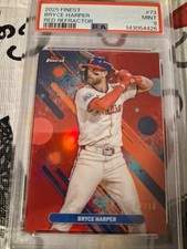 2025 Topps Finest Bryce Harper RED Refractor /10