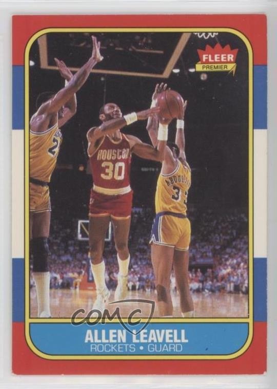 1986-87 Fleer Allen Leavell #62 7qt