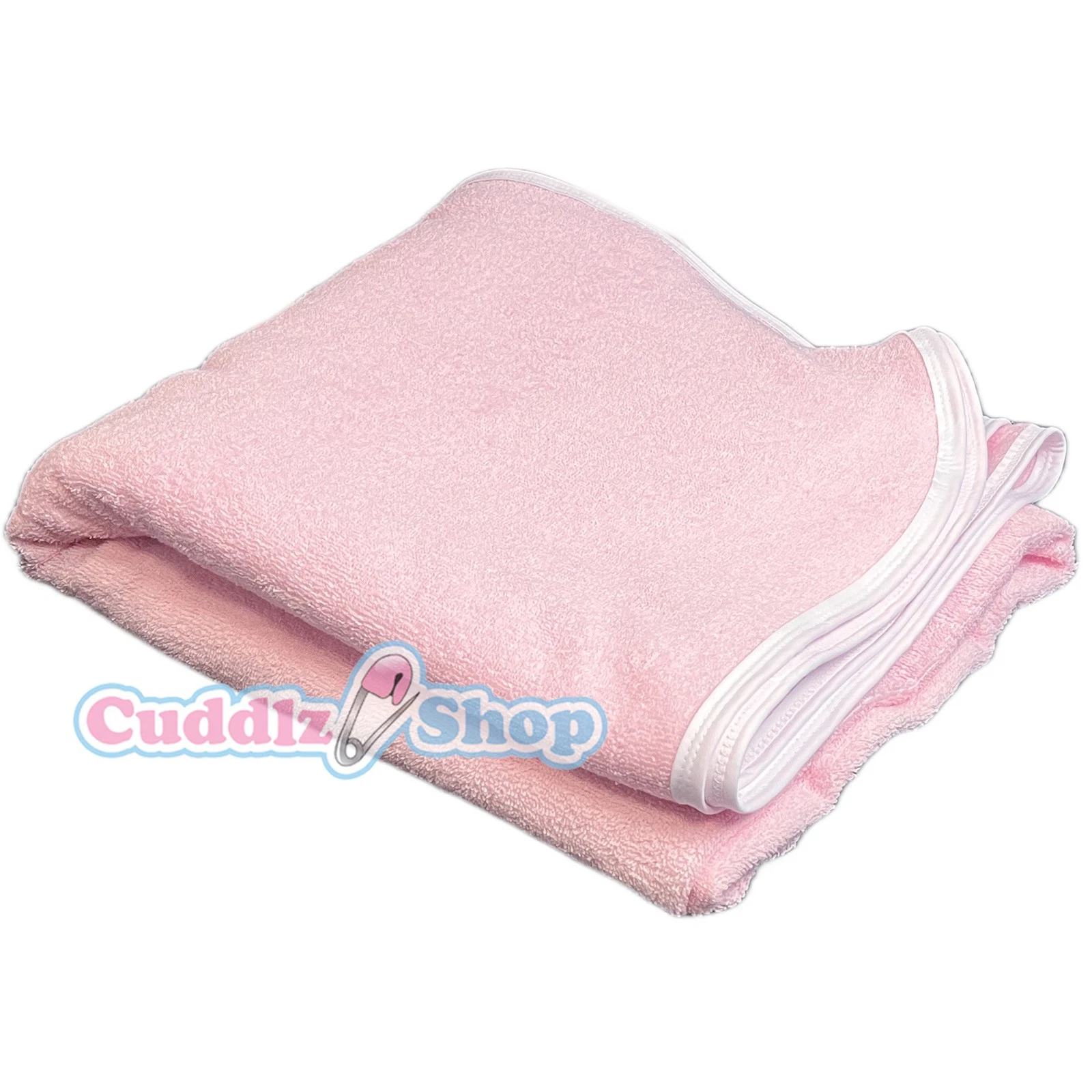 Pink 42x42 Inches 106x106cm Terry Towelling Washable Adult Sized Nappy Diaper