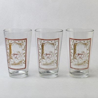 Vintage Libbey Beer Glasses Set of 3 - 5.75'' Tall Collectible Drinkware