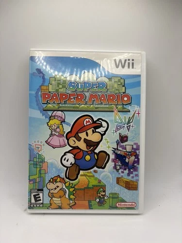 Super Paper Mario (Nintendo Wii, 2007) Tested Working CIB Complete w/ Manual