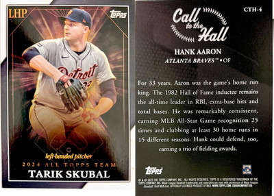 1/1  SUPER RARE ERROR Tarik Skubal 2024 all topps team possible one time error 