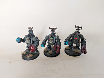 Warhammer 40K Orks Painted Mega Nobs x3 (V2)