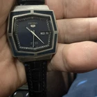 Seiko 5 7019 5120 Blue Square TV Dial Day Date Automatic Vintage Rare Watch