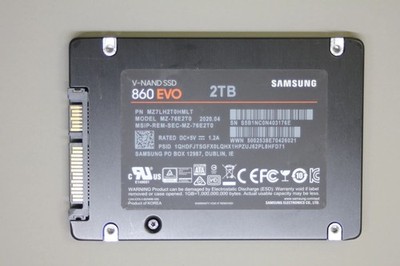 Samsung 860 EVO 2TB 2.5 Inch Solid State Drive SSD SATA III 70%-79% Health