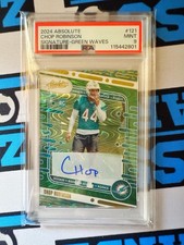 Panini 2024 Absolute Chop Robinson RC Auto Green Waves #/25 PSA9
