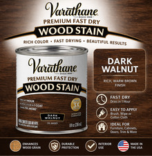 Varathane teinture bois à séchage rapide noyer foncé 8 oz intérieur à base d'huile