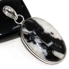 White Buffalo Turquoise 925 Silver Plated Pendant 2" Birthday Gift JW