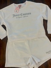 JUICY COURTURE 2 Piece Lounge Wear Set Size XL Bleached White NWT