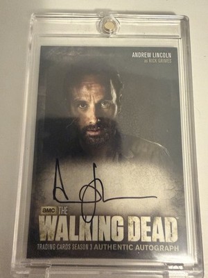 The Walking Dead Season 3 Andrew Lincoln as Rick Grimes Autograph Card AL Auto