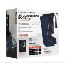 NEW Sharper Image Compression Boots Large / XL - Fits height 5'9 to 6'3