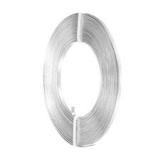 Flat Jewelry Craft Wire 3mm 18 Gauge Aluminum Craft Wire Silver