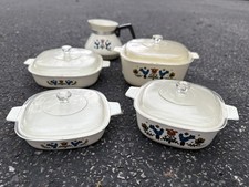 Toy Corning Dishes Country Festival Blue Bird 1975 Kids Kitchen Play Set Vintage