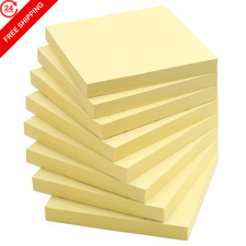 Sticky Notes 3x3 in, Self-Adhesive, 8 Pads, 80 Sheets/Pad inch, Yellow