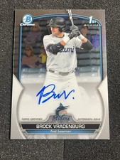 2023 Bowman Chrome Autograph CPA-BV Brock Vradenburg 1st Auto