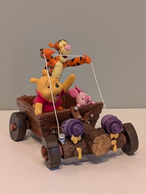 Extremely Rare Vintage Disney Winnie the Pooh, Tigger & Piglet Racing Cart