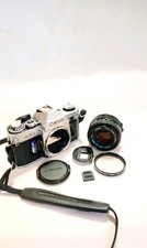 Canon AE-1 35mm SLR Film Camera W/ 50mm FD Film Tested Working Great