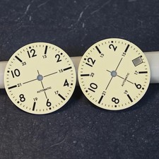 28.5mm Watch Dial Pilot C3 Full Green Lume For NH35 NH34 NH36 Miyta ETA2824