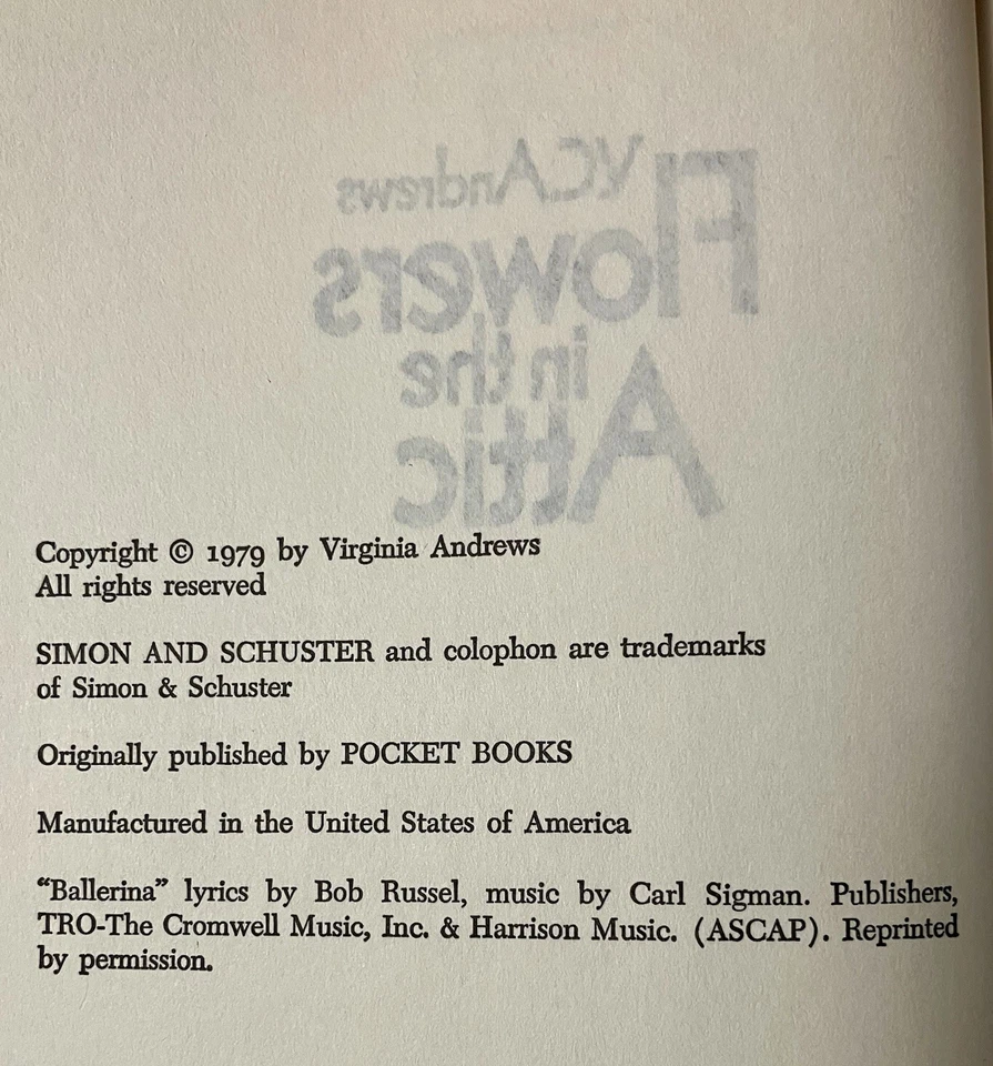 complete DOLLANGANGER + Audrina (6 hc/dj) VC Andrews bce V.C. - Image 4 of 4