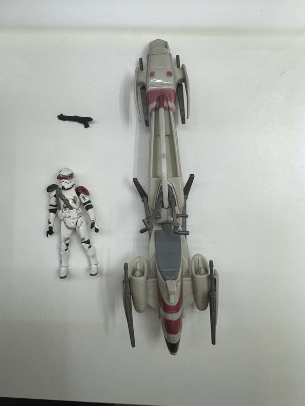 Hasbro Star Wars The Clone Wars Barc Speeder w/ Clone Trooper  3.75” Loose