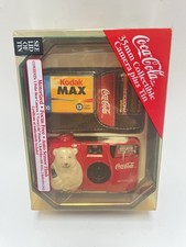 Vintage Coca-Cola 35mm Camera With Case  Collectible Tin Polar Bear