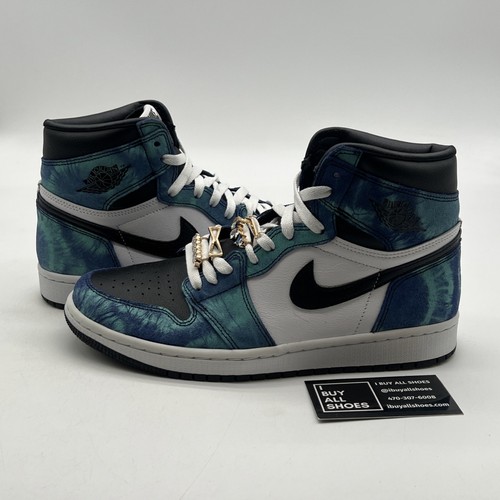 Size 10 - Air Jordan 1 Retro OG High Tie-Dye W (CDP461-100) - Picture 1 of 8