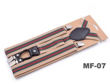 Adult Men's Four-clips Braces with Elasticated Straps Suspenders 35mm Heavy Duty