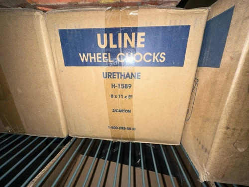 Uline H-1589 Wheel Chocks 8x11x8" - product listing photo