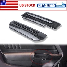 Inner Door Armrest Handle Cover Trim Bezel For Ford Mustang 2015-2020 2016 2017