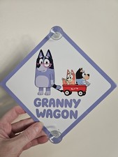 Bluey Car Sign - Baby Child on Board - Granny wagon
