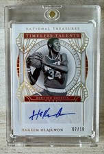 2020 National Treasures - Hakeem Olajuwon Auto /10 - SP SSP Hit HOF Timeless