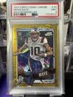 2024 Topps Cosmic Chrome - Drake Maye Gold Interstellar Refractor /50 (RC)