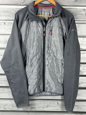 Orvis Jacket Mens Small Gray Zip Up Quilted Soft She ll