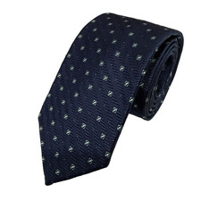 Jos A Bank Reserve Blue Silk Jacquard Necktie Tie Mens 58" Woven Check Office