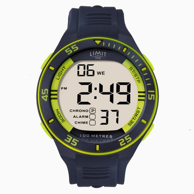 Limit Herrenuhr | Navy Gehäuse & Silikonarmband mit buntem Ziffernblatt | 5574