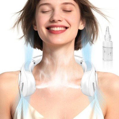 Neck Fan with Mist Spray, Portable Neck Fans that Blow Cold Air,Folding Blade...