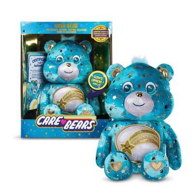 Basic Fun Care Bears 35cm Glowing Belly Plush   Wish Bear   Limited Edition